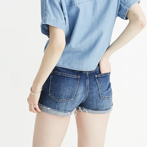 Madewell High-Rise Denim Shorts - Picture 2 of 9